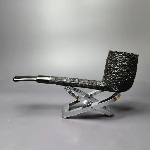 Citation (by Savinelli) Meerschaum Lined Rusticated Lumberman Estate Briar Pipe, Italian Estates - Image 4