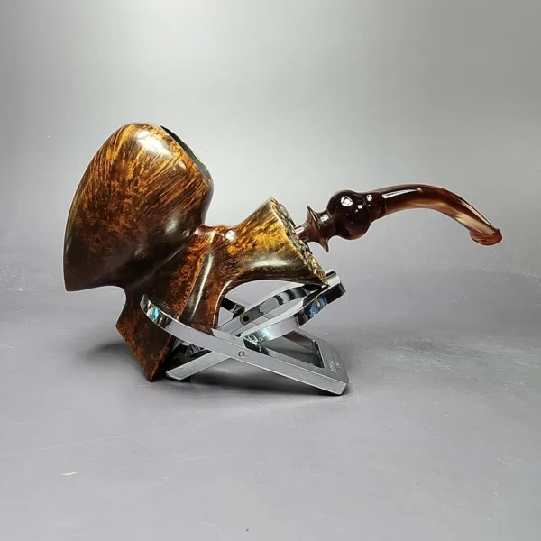 Sven Lar (Michael Kabik) Skulptur A Freehand Sitter Estate Briar Pipe, American Estates - Image 4