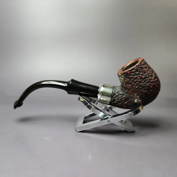 Peterson System Standard 314 Rusticated Bent Billiard Estate Briar Pipe, Irish Estates - Image 4