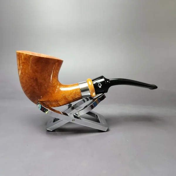 Kaywoodie Sterling 1 Smooth Bent Dublin Estate Briar Pipe, American Estates - Image 4