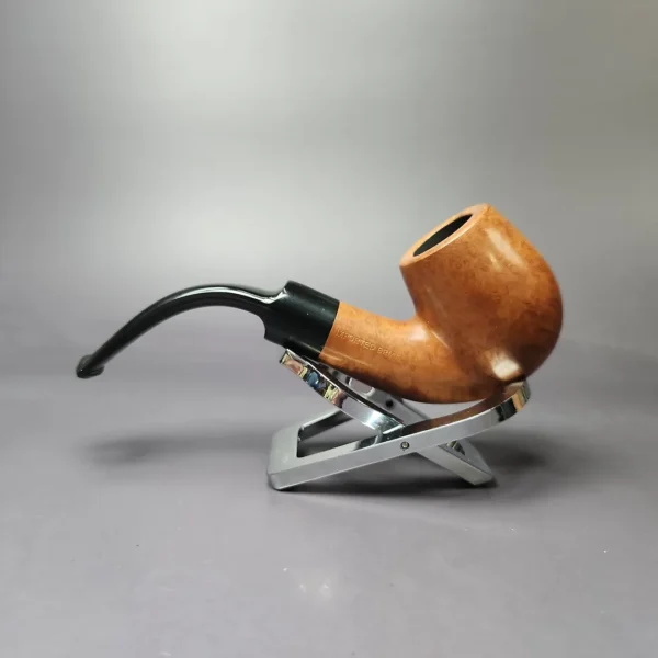 Michel Smooth Bent Billiard Estate Briar Pipe, Unsmoked - Image 4