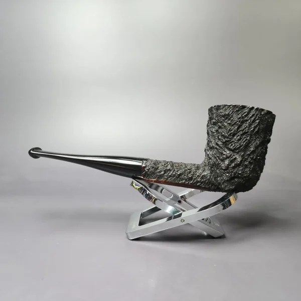 James Upshall Bark EXL Rusticated Dublin Estate Briar Pipe, Unsmoked - Image 4