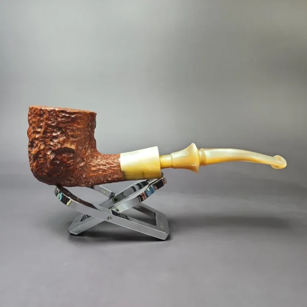 Savinelli Estella Non Pareil 9121 Rusticated Pot Estate Briar Pipe, Italian Estates - Image 4