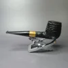 Brian Madsen Rusticated Pot w/ Brass Estate Briar Pipe, Unsmoked - Image 4