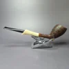 HS Studio Sandblasted Cutty w/ Horn Estate Briar Pipe, Unsmoked - Image 5