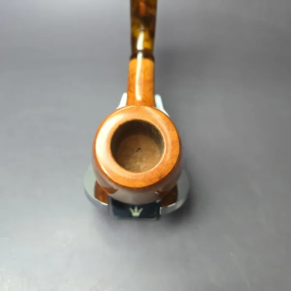 Dave Neeb Smooth Apple w/ Lucite Handmade Briar Pipe, New - Image 5