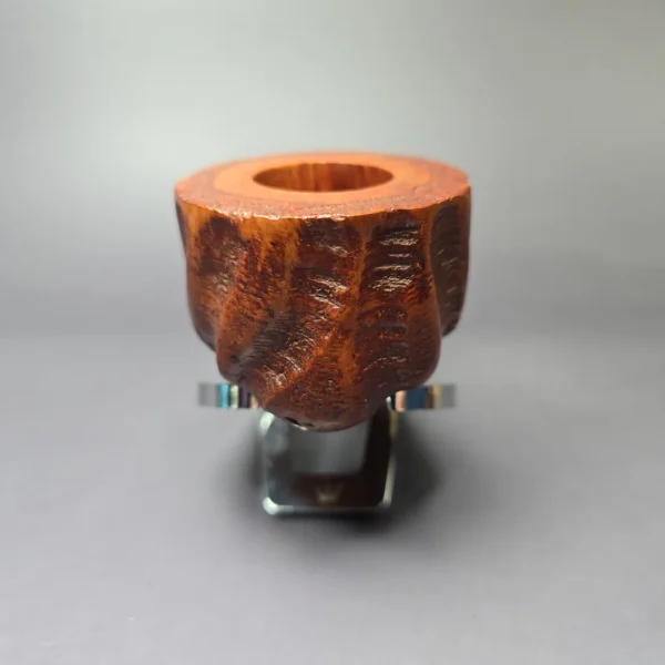 Kaywoodie Oversize Partially Rusticated Pot Estate Briar Pipe, Unsmoked - Image 5