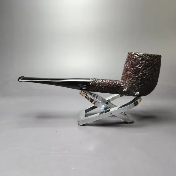 Pioneer 115 Meerschaum Lined Sandblasted Billiard Estate Briar Pipe, American Estates - Image 5