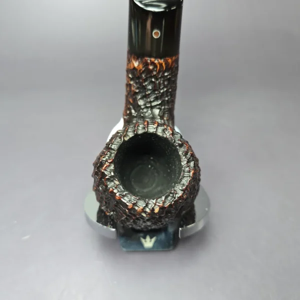 Ashton 1986 Pebble Grain XXX Bent Apple Estate Briar Pipe, English Estates - Image 5