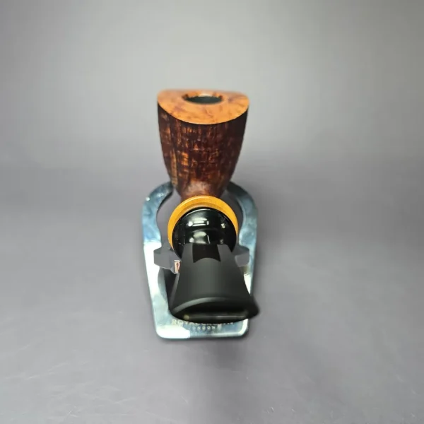 Brandon Brooks Contrast Sandblasted Dublin w/ Maple Handmade Briar Pipe, New - Image 5