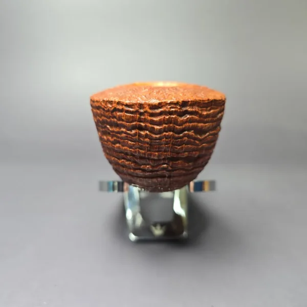 Lasse Skovgaard Sandblasted Dublin w/ Horn Estate Briar Pipe, Unsmoked - Image 5