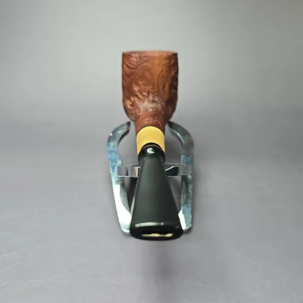 MBSD Briars by Piero Vitale Sandblasted Billiard w/ Olivewood Briar Pipe, New - Image 5