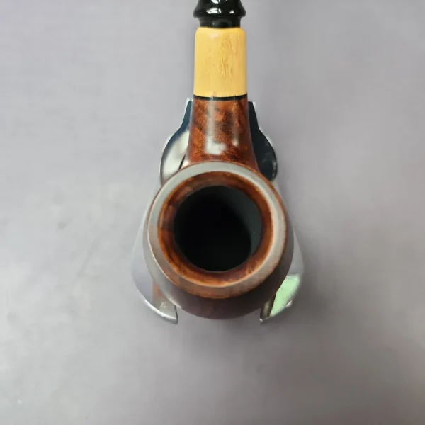 MBSD Briars by Piero Vitale Smooth Brandy w/ Boxwood Briar Pipe, New - Image 5