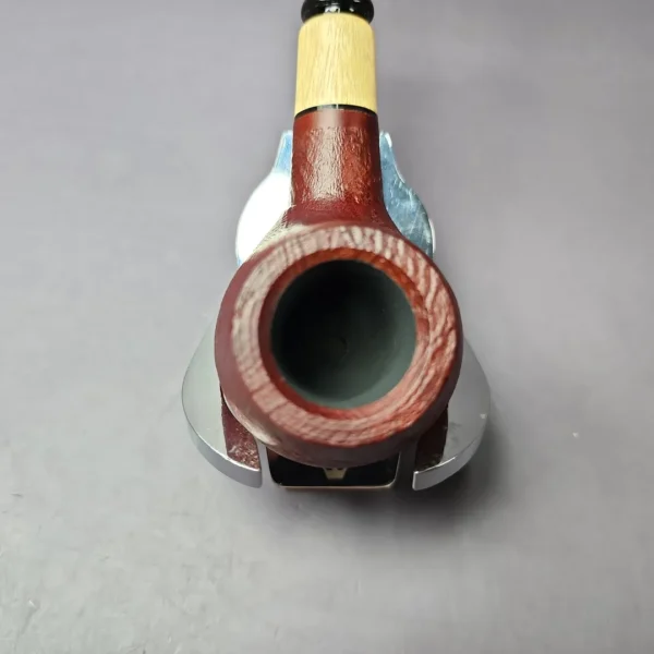 MBSD Briars by Piero Vitale Sandblasted Author w/ Olivewood Briar Pipe, New - Image 5