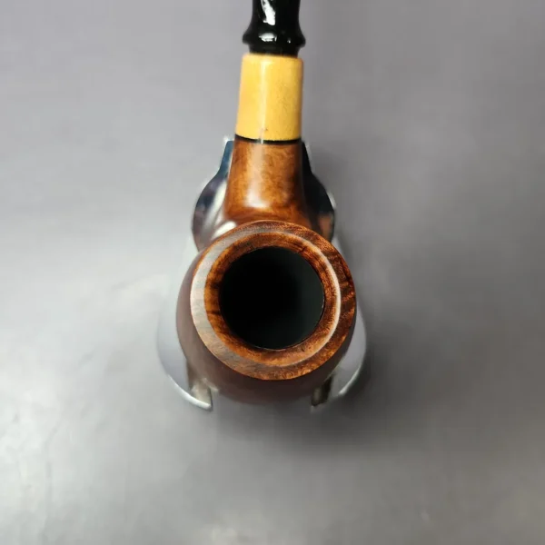 MBSD Briars by Piero Vitale Smooth Brandy w/ Olivewood Briar Pipe, New - Image 5