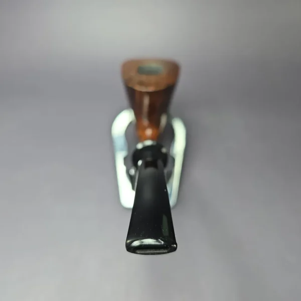 Bruno Nuttens Hand Made XL Smooth Calabash w/ Horn Estate Briar Pipe, Unsmoked - Image 5