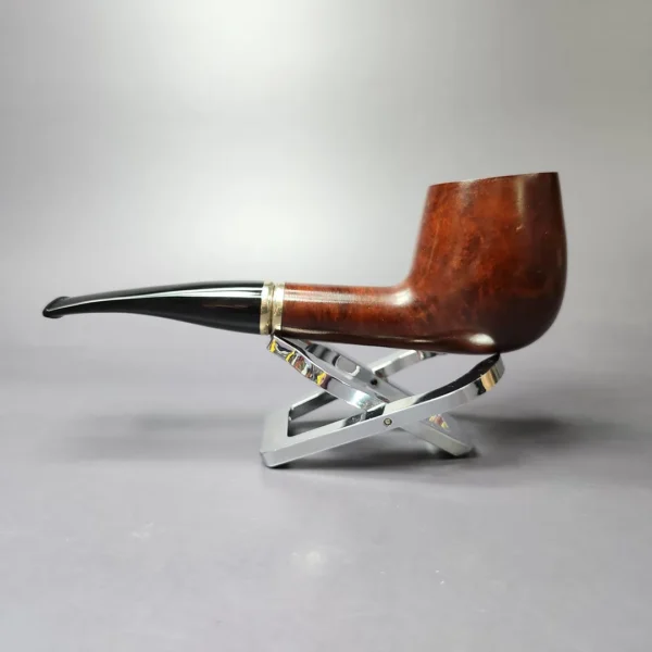 Vauen 3743 Smooth Hawkbill w/ Brass Estate Briar Pipe, Unsmoked, 9mm - Image 5