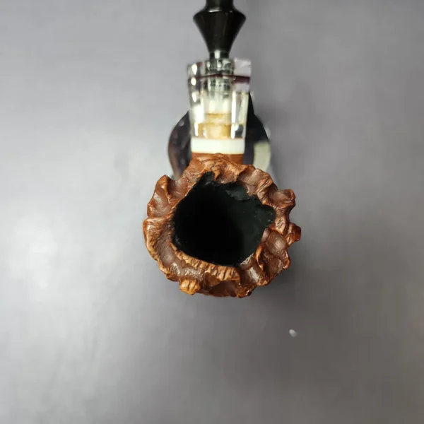 Micoli (Robert Burns) Rusticated Freehand Estate Briar Pipe, Unsmoked - Image 5