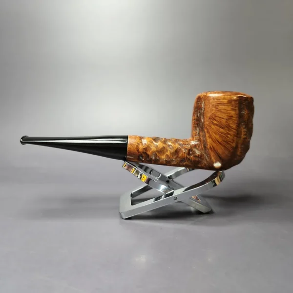 Marxman Jumbo C Rusticated Billiard Estate Briar Pipe, American Estates - Image 5