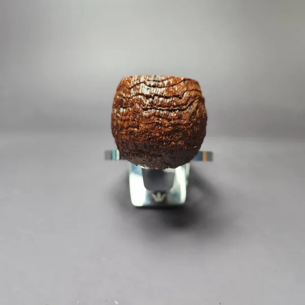 Vollmer & Nilsson Sandblasted Squat Apple Estate Briar Pipe, Unsmoked - Image 5