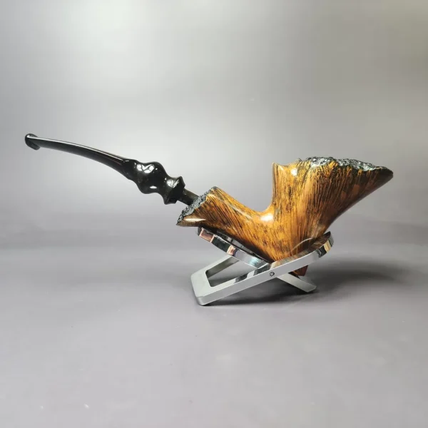 Ben Wade (Preben Holm) Golden Walnut Smooth Freehand Estate Briar Pipe, Unsmoked - Image 5