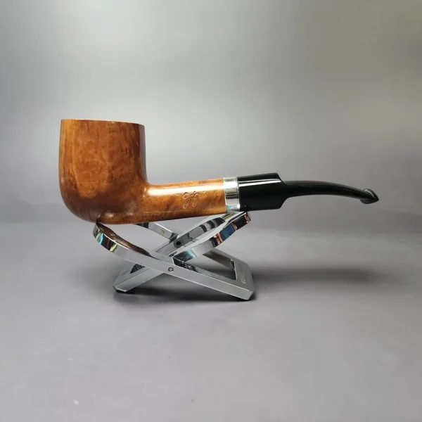 Gigi Fiamma Smooth Panel Billiaed Estate Briar Pipe, Unsmoked, 9mm - Image 5