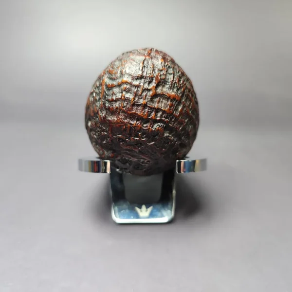 HS Studio Sandblasted Reverse Calabash Nosewarmer Estate Briar Pipe, Unsmoked - Image 5