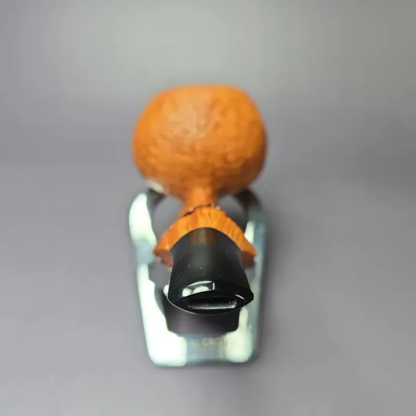 Christian Ruetz Sandblasted "Double Bark" Cobra Handmade Briar Pipe, New - Image 5