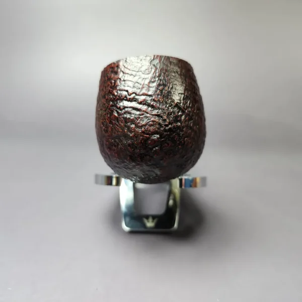 James Upshall w/ Bill Taylor Sandblasted Bent Apple Estate Briar Pipe, Unsmoked - Image 5