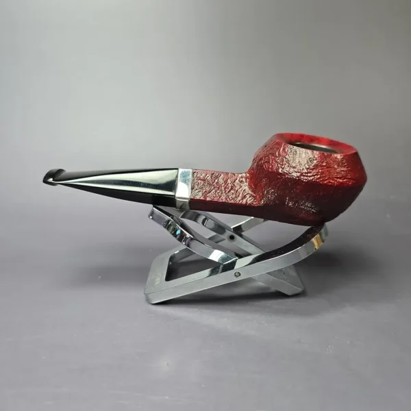 Dunhill 2017 Ruby Bark 3117 Sandblasted Squat Bulldog Estate Briar Pipe, English Estates - Image 5