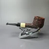 Michail Kyriazanos Contrast Sandblasted Pot w/ Ivorite Briar Pipe, Unsmoked - Image 5