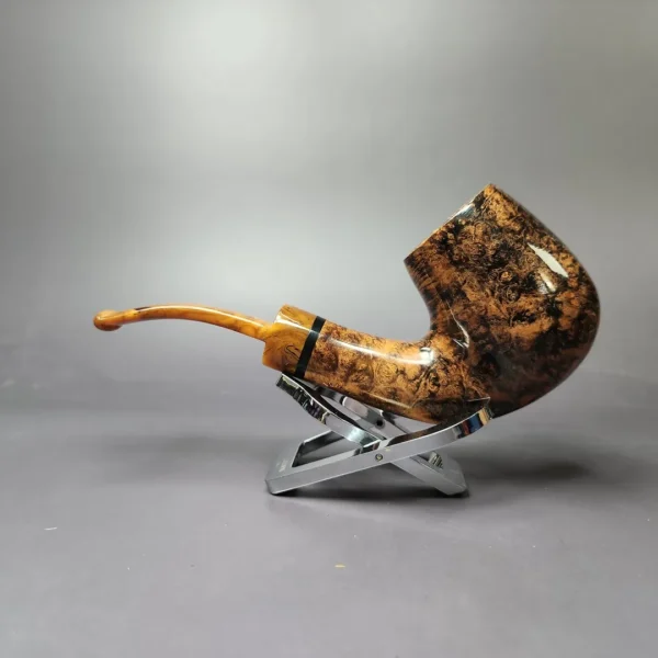 Nording A XL Smooth Bent Billiard Estate Briar Pipe, Unsmoked - Image 5