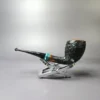 Sara Eltang by Tom Eltang Part Sandblasted Dublin Estate Briar Pipe, Unsmoked - Image 5