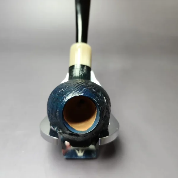 Mina Pipes Sandblasted Belge/ Horn Estate Briar Pipe, Unsmoked - Image 5