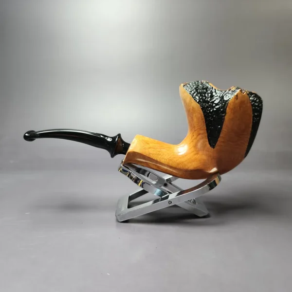 Nording Partially Rusticated Fluted Freehand Estate Briar Pipe, Unsmoked - Image 5