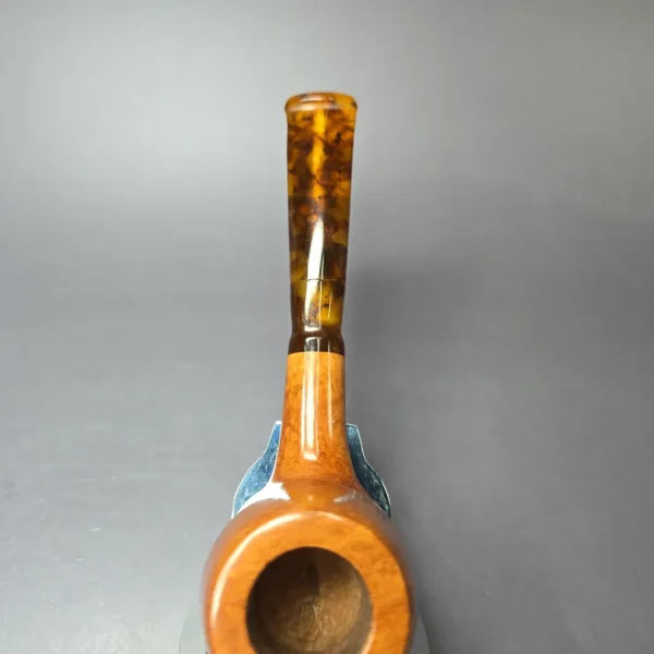 Dave Neeb Smooth Apple w/ Lucite Handmade Briar Pipe, New - Image 6