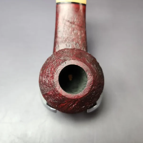 Mina Pipes Sandblasted Wide Shank Bulldog Estate Briar Pipe Unsmoked - Image 6