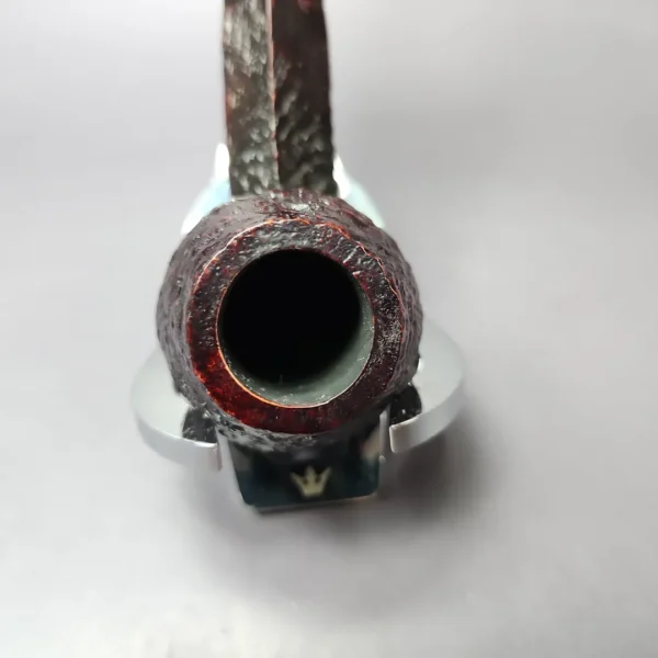 Ashton 1989 Pebble Grain Sandblasted Bulldog Estate Briar Pipe, English Estates - Image 6