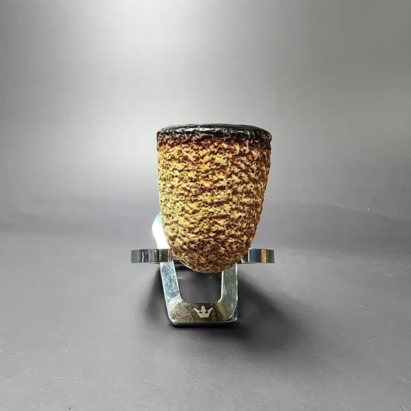 Barling Rusticated Zulu African Block Meerschaum Estate Pipe, English Estates - Image 6
