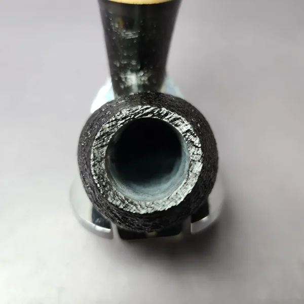 HS Studio Sandblasted Blowfish w/Boxwood Estate Briar Pipe, Unsmoked - Image 6
