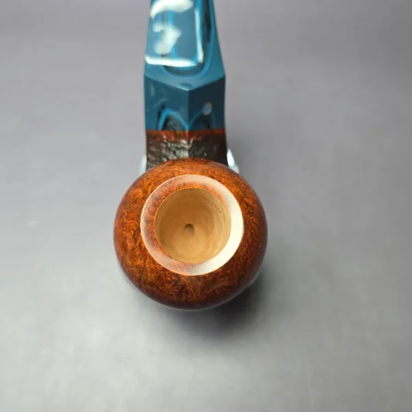 Voboril Pipes Partially Sandblasted Chubby Bulldog Estate Briar Pipe, Unsmoked - Image 6