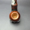 Voboril Pipes Partially Sandblasted Chubby Bulldog Estate Briar Pipe, Unsmoked - Image 6