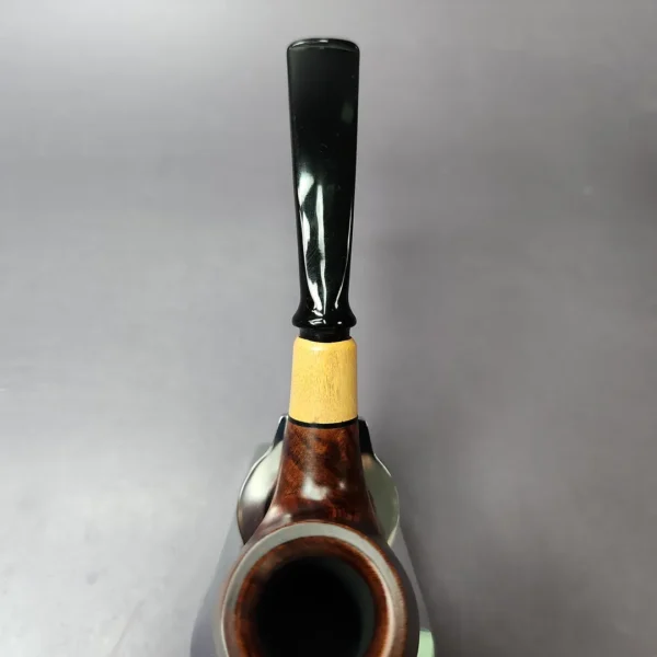 MBSD Briars by Piero Vitale Smooth Brandy w/ Boxwood Briar Pipe, New - Image 6