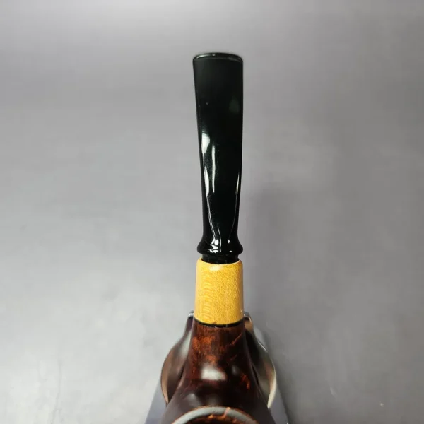 MBSD Briars by Piero Vitale Smooth Brandy w/ Boxwood Briar Pipe, New - Image 6