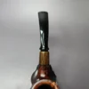 MBSD Briars by Piero Vitale Smooth Brandy w/ Zebrawood Briar Pipe, New - Image 6