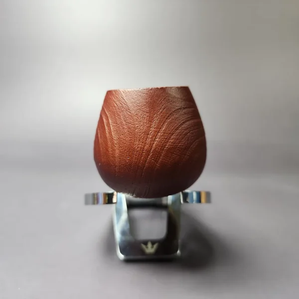MBSD Briars by Piero Vitale Sandblasted Author w/ Zebrawood Briar Pipe, New - Image 6