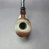 Bruno Nuttens Hand Made XL Smooth Calabash w/ Horn Estate Briar Pipe, Unsmoked - Image 6