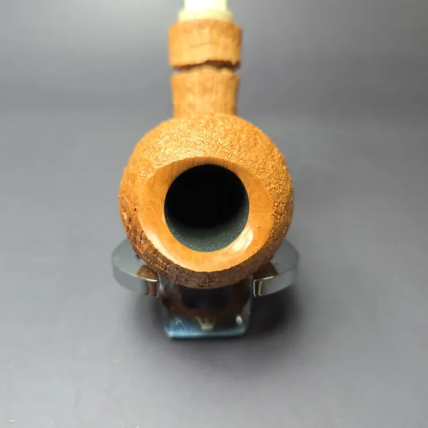 Christian Ruetz Natural Sandblasted "Broken Gaia" Handmade Briar Pipe, New - Image 6
