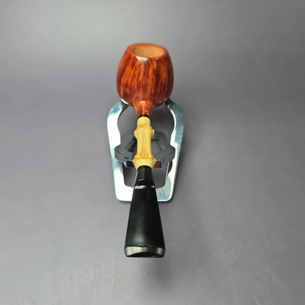 Peter Heeschen Grade A Smooth Apple w/ Bamboo Estate Briar Pipe, Unsmoked - Image 6
