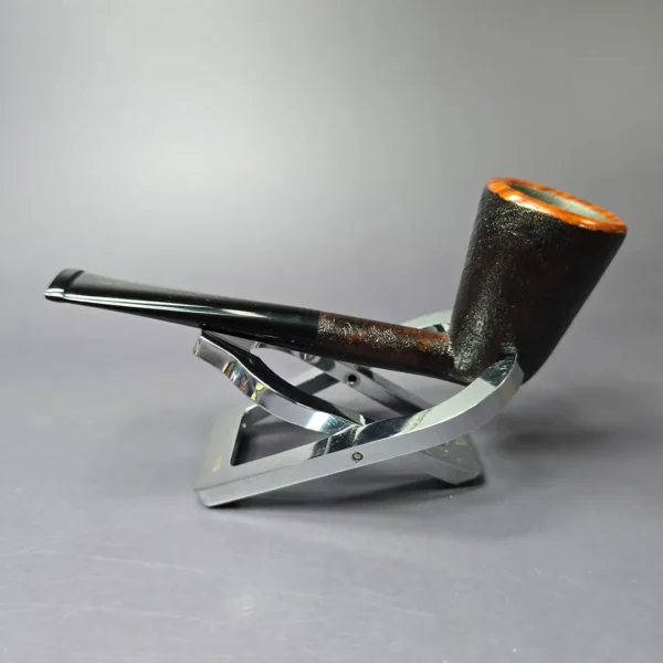 Eclesias Partially Sandblasted "Arne Jacobsen" Dublin Handmade Briar Pipe, New - Image 6